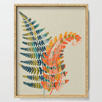 colorful fern leaves Serving Tray Gallery Image 1