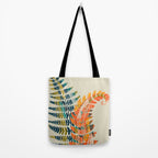 colorful fern leaves Tote Bag Gallery Image 2