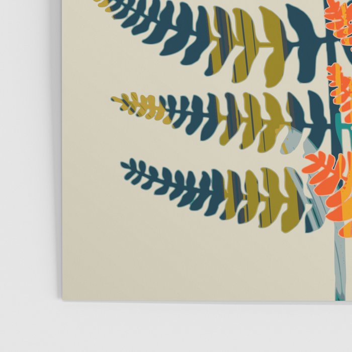 colorful fern leaves Poster Gallery Image 3