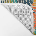 colorful fern leaves Bath Mat Gallery Image 2