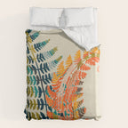 colorful fern leaves Duvet Cover Gallery Image 6