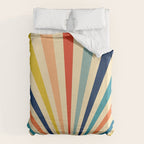 60s retro sun  Duvet Cover Gallery Image 6