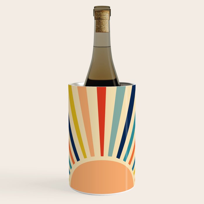 60s retro sun  Wine Chiller Gallery Image 1