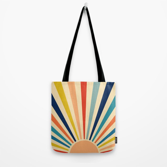 60s retro sun  Tote Bag Gallery Image 2