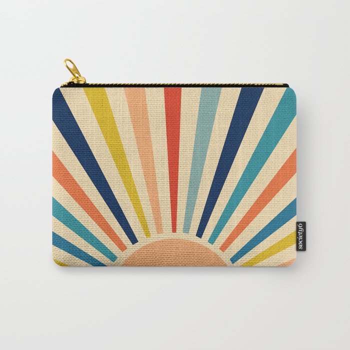 60s retro sun  Carry All Pouch Gallery Image 1