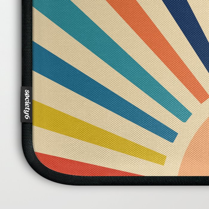 60s retro sun  Laptop Sleeve Gallery Image 3