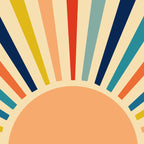60s retro sun  Coffee Mug Gallery Image 2