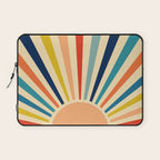 60s retro sun  Laptop Sleeve Gallery Image 1