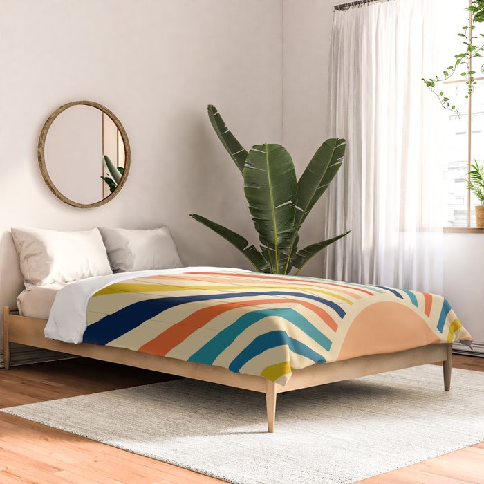 60s retro sun  Comforter Gallery Image 2
