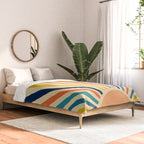 60s retro sun  Comforter Gallery Image 2