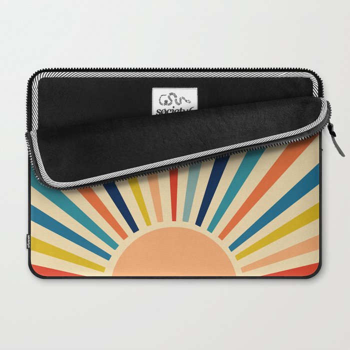 60s retro sun  Laptop Sleeve Gallery Image 2