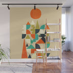 Mountains Hills and Rivers Wall Mural Gallery Image 1