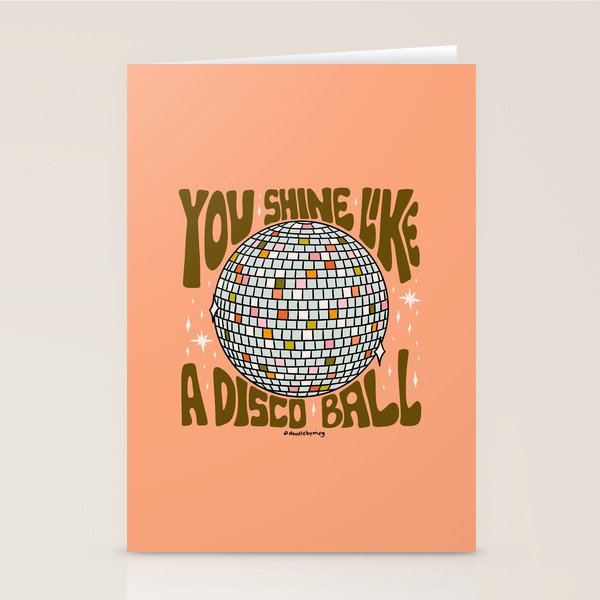 You Shine Like A Disco Ball Stationery Card Gallery Image 2