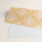 Boho Rustic Palm Radiance Butter Yellow Wrapping Paper Gallery Image 2