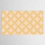 Boho Rustic Palm Radiance Butter Yellow Tablecloth Gallery Image 2