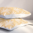 Boho Rustic Palm Radiance Butter Yellow Pillow Sham Gallery Image 3
