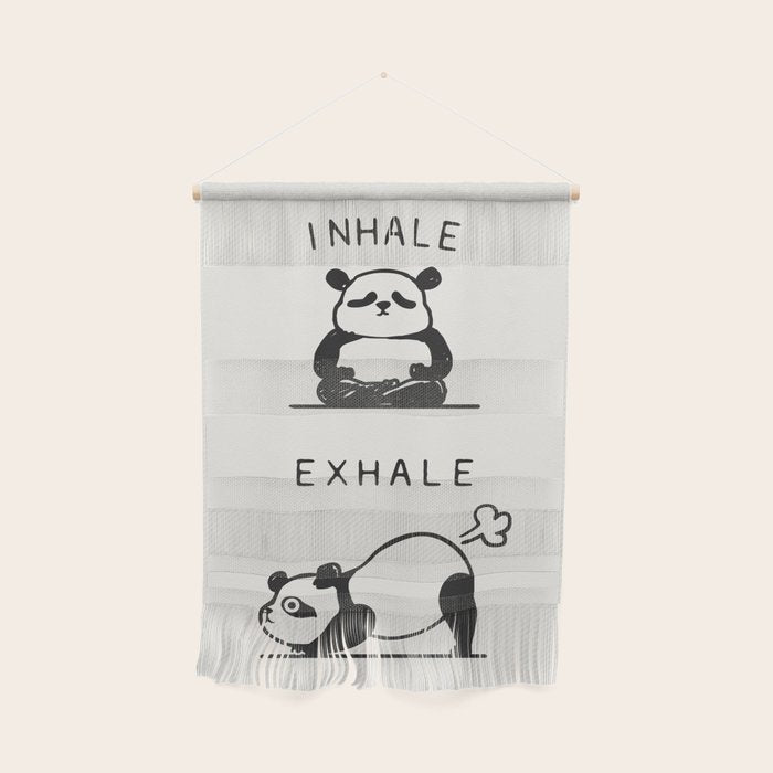 Inhale Exhale Panda Wall Hanging Gallery Image 1