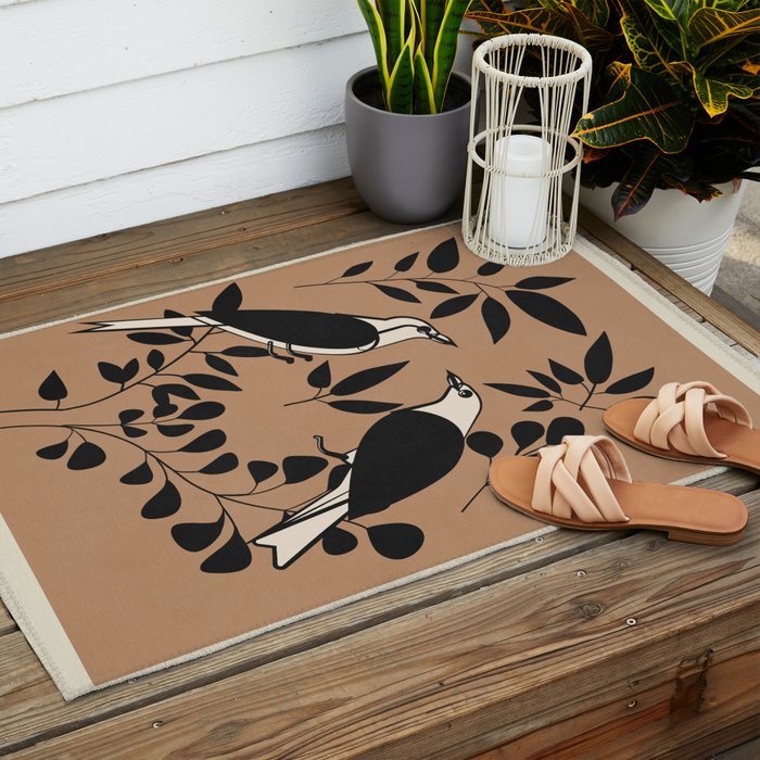 Song in the branches 5 Outdoor Rug Gallery Image 2