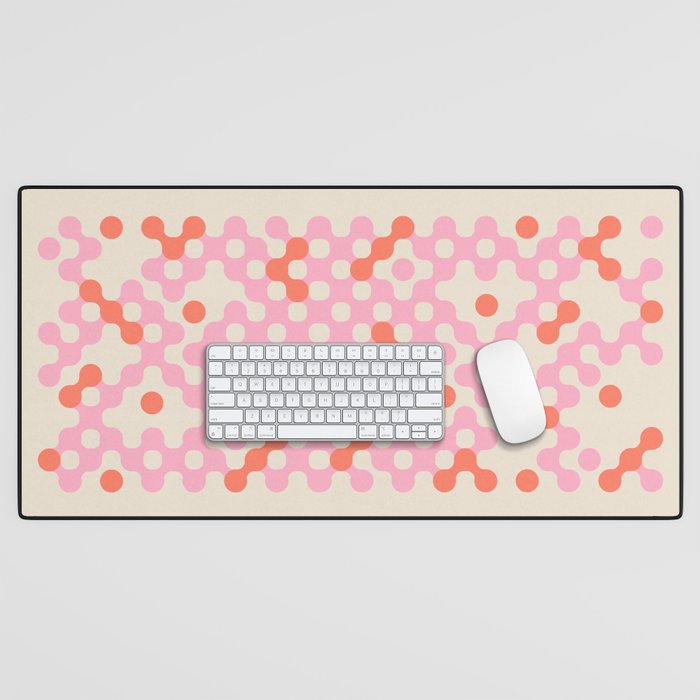 Circles: PATTERN 01 | The Peach Edition Desk Mat Gallery Image 1