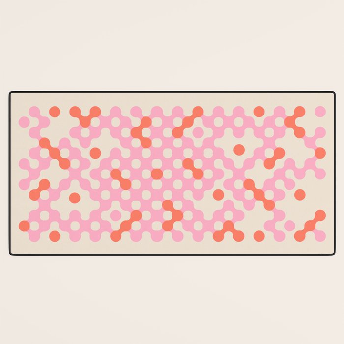 Circles: PATTERN 01 | The Peach Edition Desk Mat Gallery Image 3