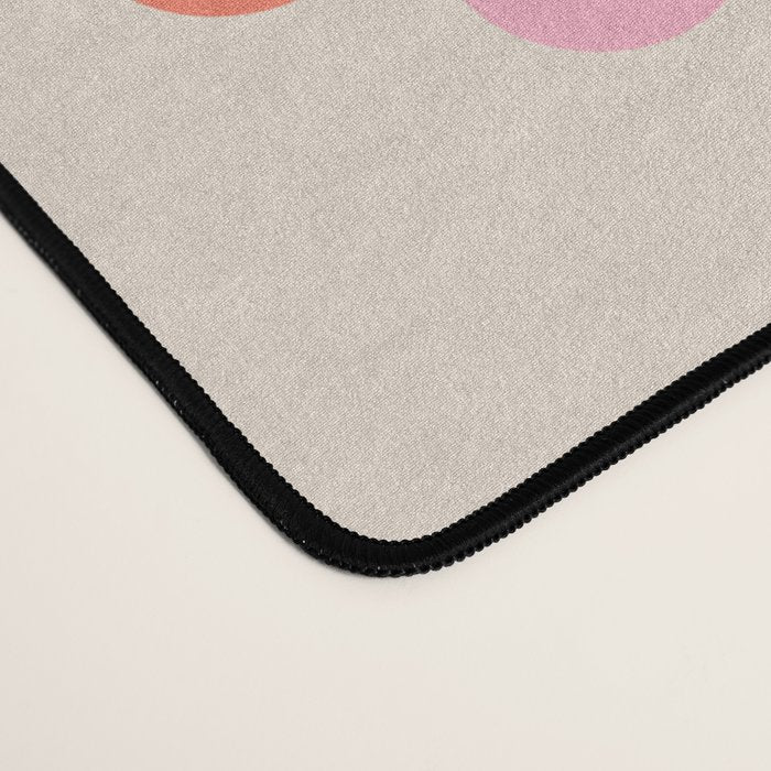 Circles: PATTERN 01 | The Peach Edition Desk Mat Gallery Image 4