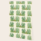 In my happy place - hedgehog meditating in cactus jungle Wallpaper Gallery Image 2
