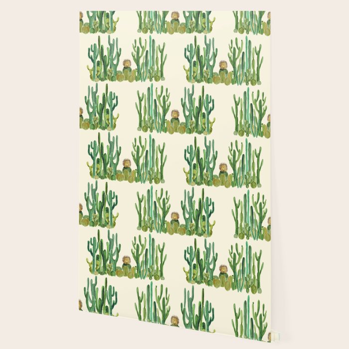 In my happy place - hedgehog meditating in cactus jungle Wallpaper Gallery Image 2