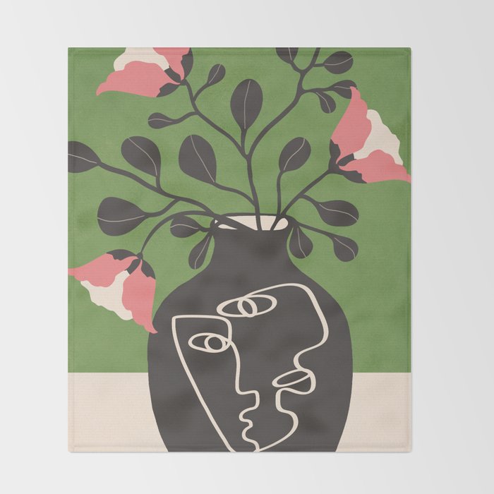 Whispers in Bloom 4 Throw Blanket Gallery Image 2