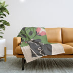Whispers in Bloom 4 Throw Blanket Gallery Image 1