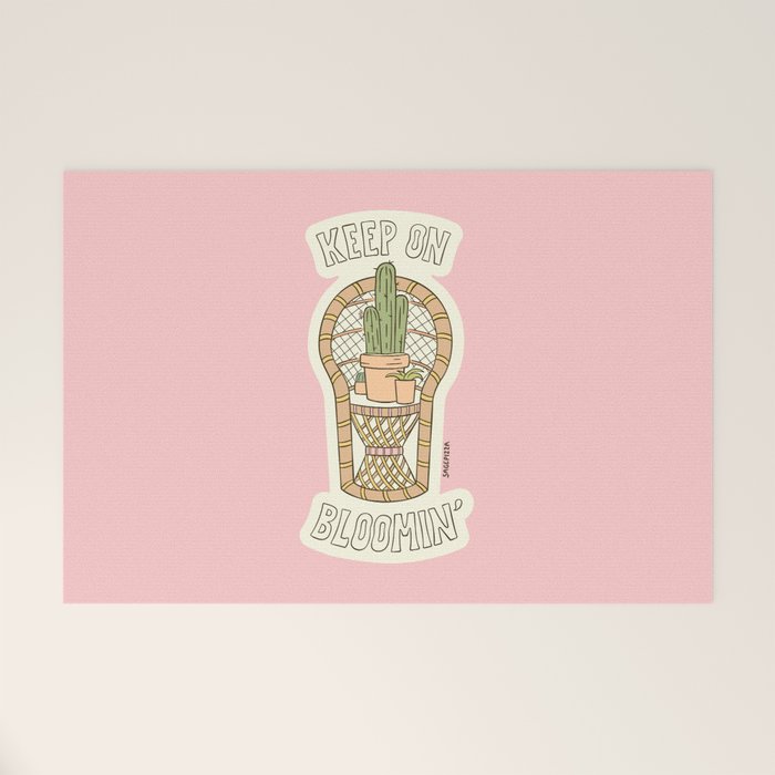 KEEP ON BLOOMIN' Welcome Mat Gallery Image 1