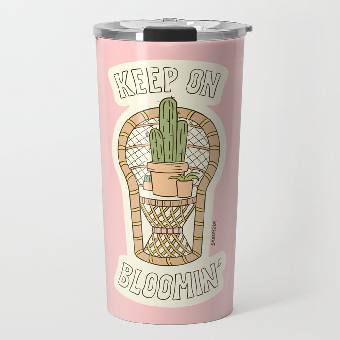 KEEP ON BLOOMIN' Travel Mug Gallery Image 1