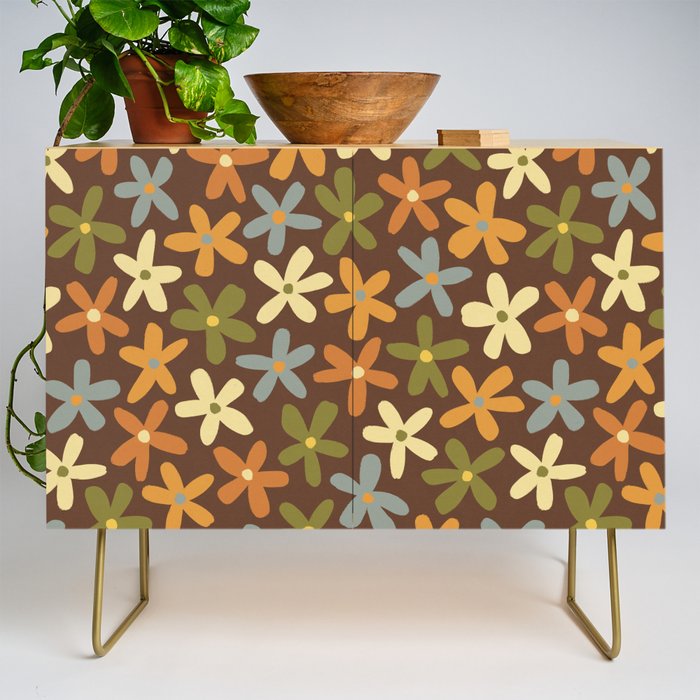 Tiny Flower Pattern #2 Credenza Gallery Image 1