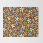 Tiny Flower Pattern #2 Throw Blanket Gallery Image 2