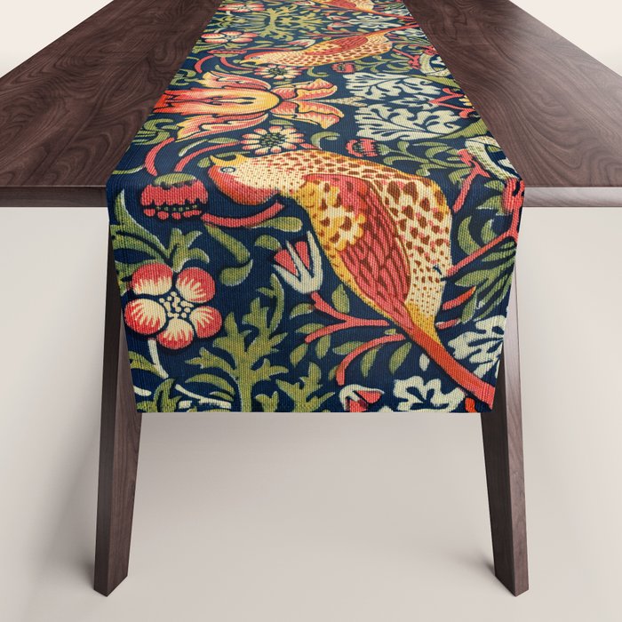Strawberry Thief by William Morris 1883 Antique Vintage Victorian Jugendstil Art Nouveau Retro  Table Runner Gallery Image 1