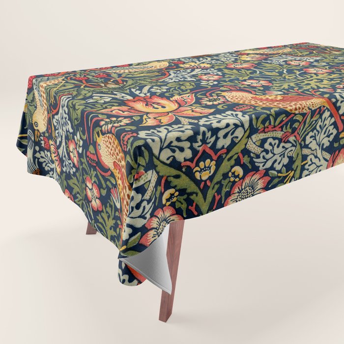 Strawberry Thief by William Morris 1883 Antique Vintage Victorian Jugendstil Art Nouveau Retro  Tablecloth Gallery Image 1