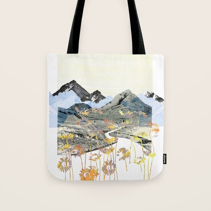 Daisy Mountain - Art Collage Tote Bag Gallery Image 1