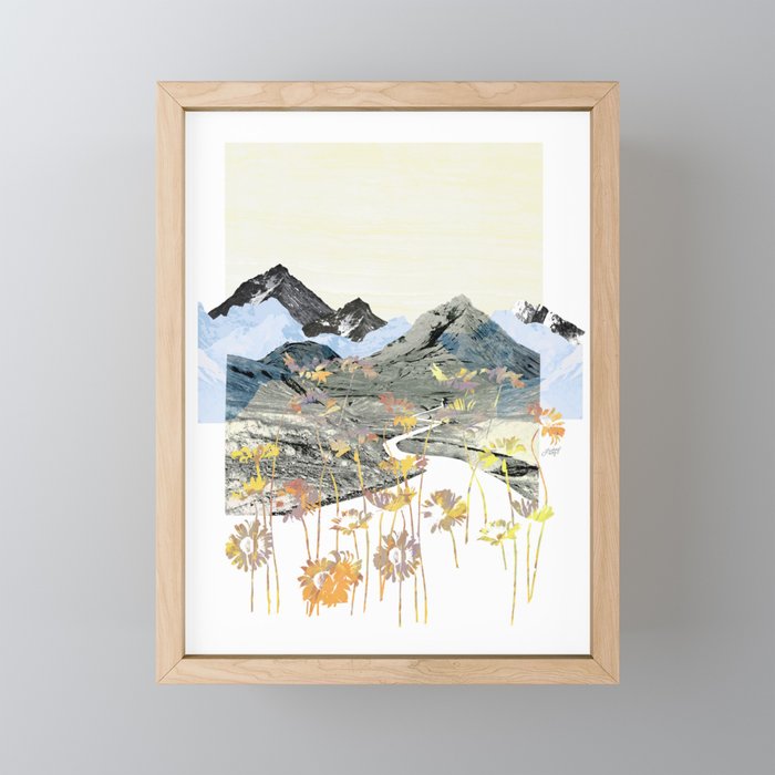 Daisy Mountain - Art Collage Mini Art Print Gallery Image 1