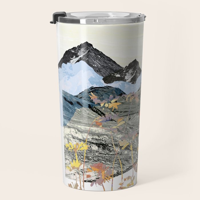 Daisy Mountain - Art Collage Travel Mug Gallery Image 3
