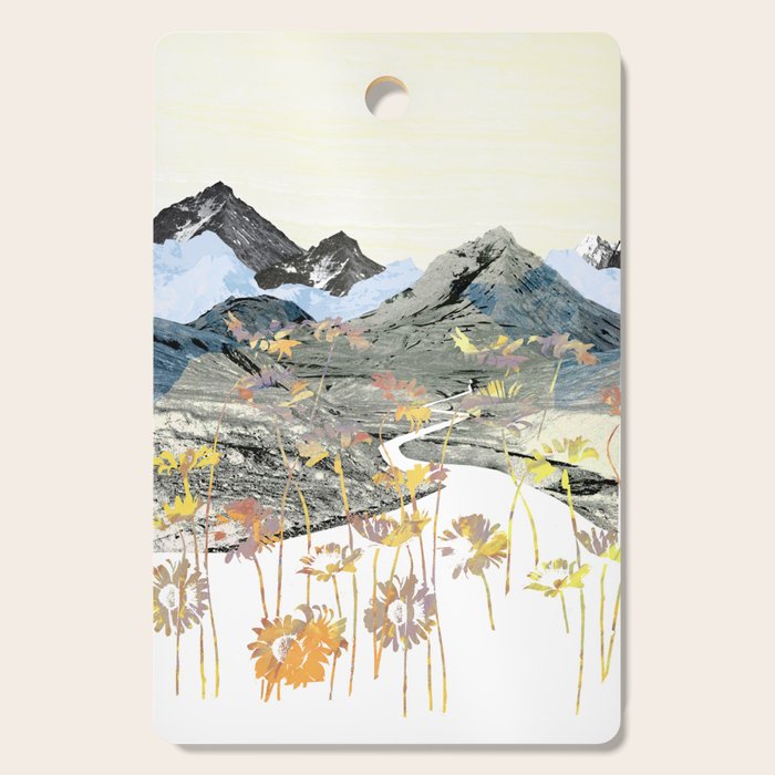 Daisy Mountain - Art Collage Cutting Board Gallery Image 1