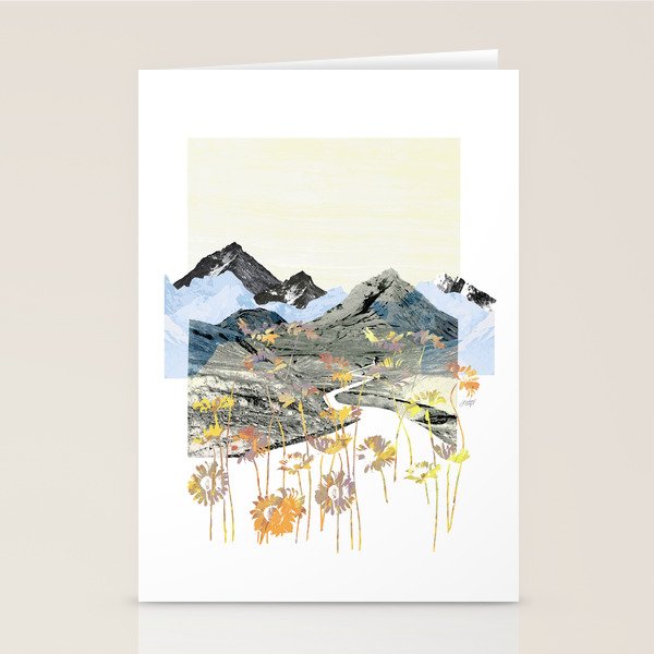 Daisy Mountain - Art Collage Stationery Card Gallery Image 1
