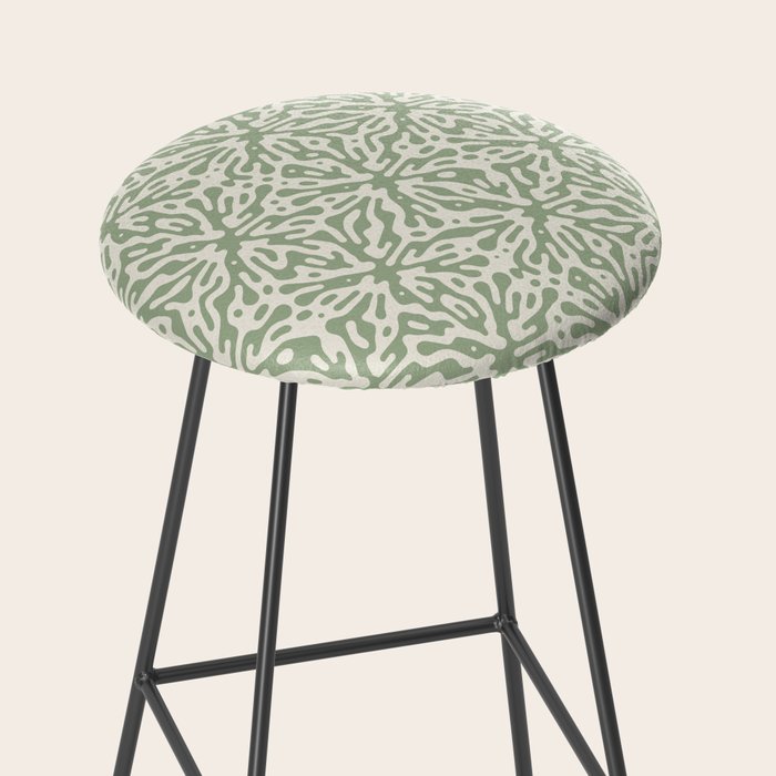 Organic Matter in Ivory and Green Stool Gallery Image 2