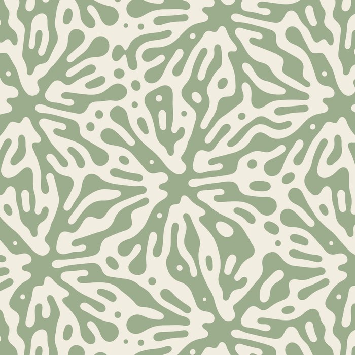 Organic Matter in Ivory and Green Coffee Mug Gallery Image 2