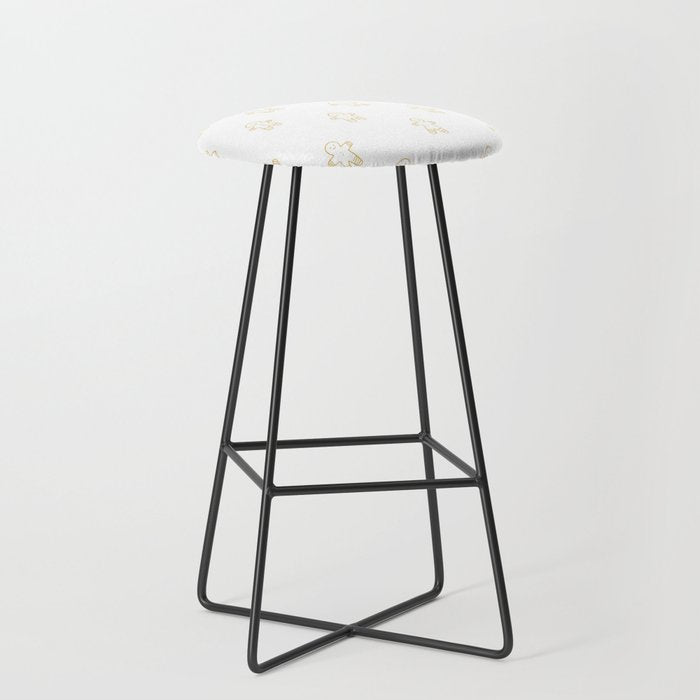 Christmas gingerbread cookie pattern Stool Gallery Image 1