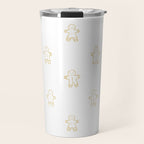 Christmas gingerbread cookie pattern Travel Mug Gallery Image 1