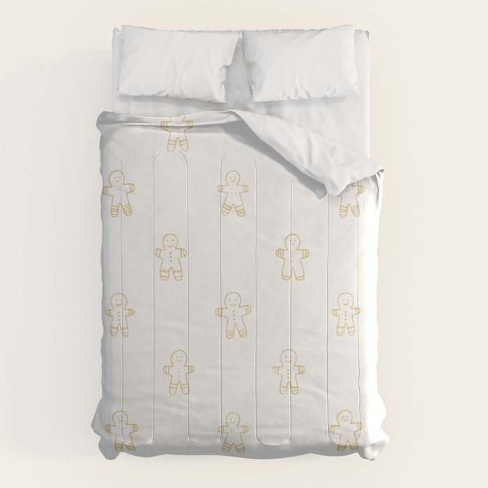 Christmas gingerbread cookie pattern Comforter Gallery Image 6