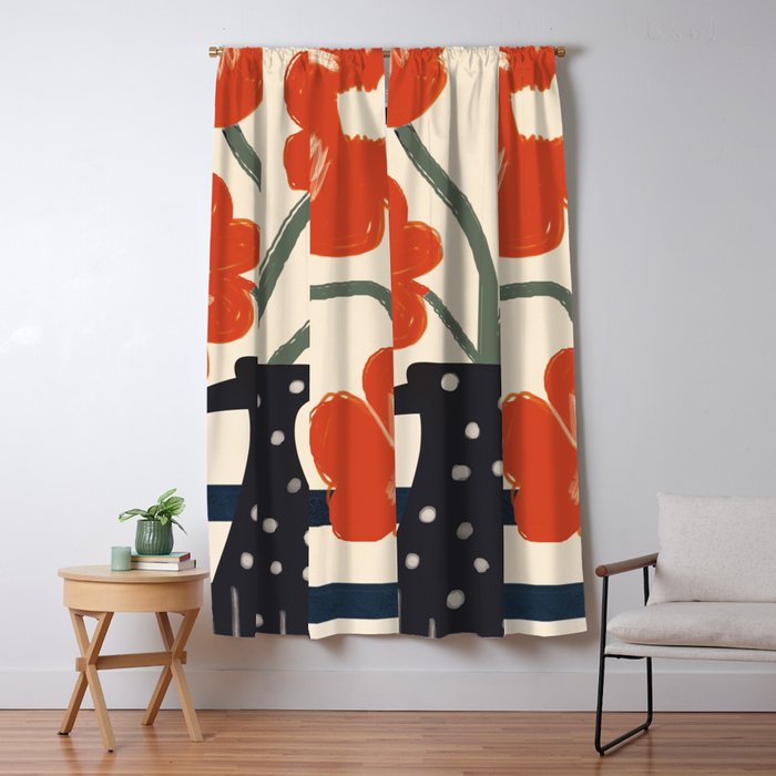 Modern Botanicals No 5 Window Curtain Gallery Image 5