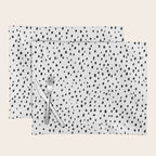 Speckle Dalmatian Pattern (black/white) Placemat Gallery Image 1