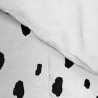 Speckle Dalmatian Pattern (black/white) Comforter Gallery Image 4