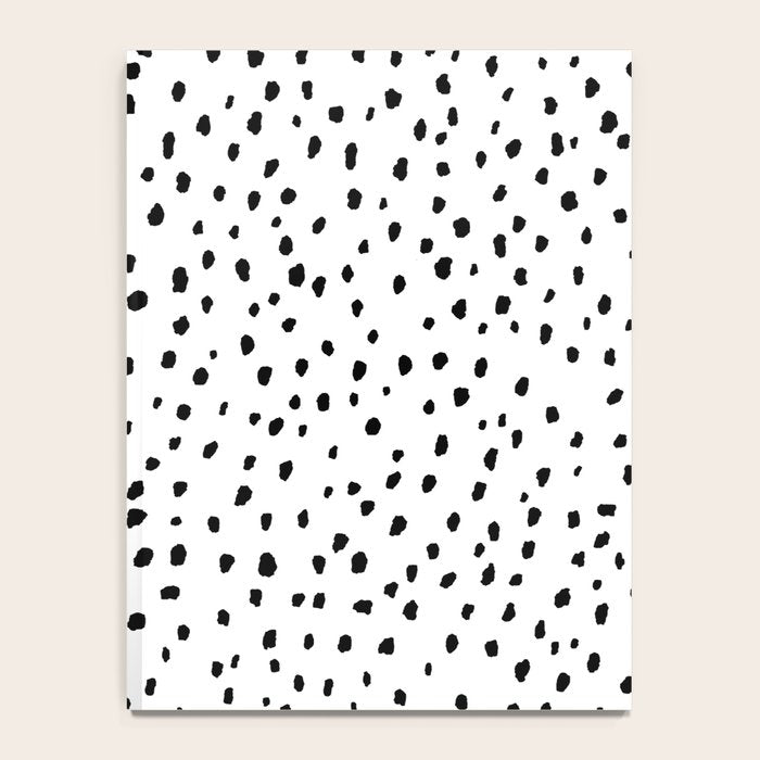 Speckle Dalmatian Pattern (black/white) Notebook Gallery Image 4