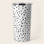 Speckle Dalmatian Pattern (black/white) Travel Mug Gallery Image 1